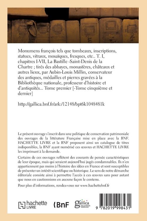 Produktbild: Monumens fran&ccedil;ois tels que tombeaux, inscriptions, statues, vitraux, mosa&iuml;ques, fresques