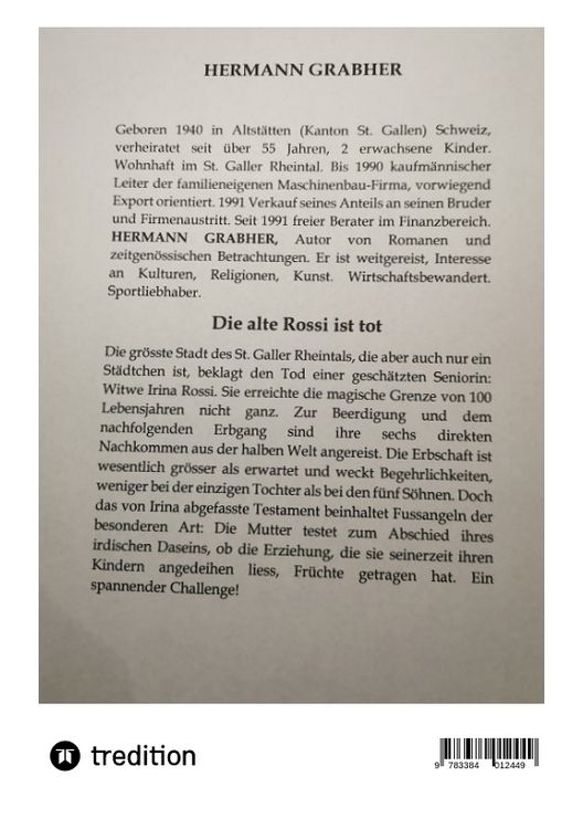 Produktbild: Die alte Rossi ist tot