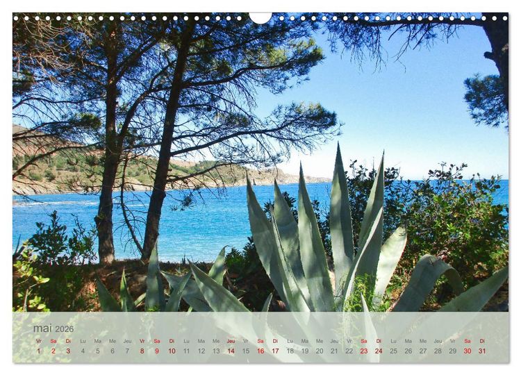 Produktbild: C&ocirc;te Vermeille entre mer et Pyr&eacute;n&eacute;es (Calendrier mural 2026 DIN A3 vertical), CALVENDO calendrier mensuel