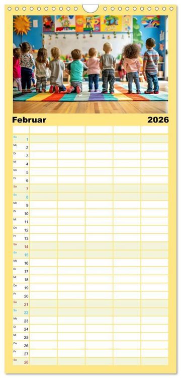 Produktbild: Familienplaner 2026 - Traumberuf - Erzieher:innen in der Kinderkrippe mit 5 Spalten (Wandkalender, 21 x 45 cm) CALVENDO