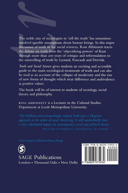 Produktbild: Truth and Social Science