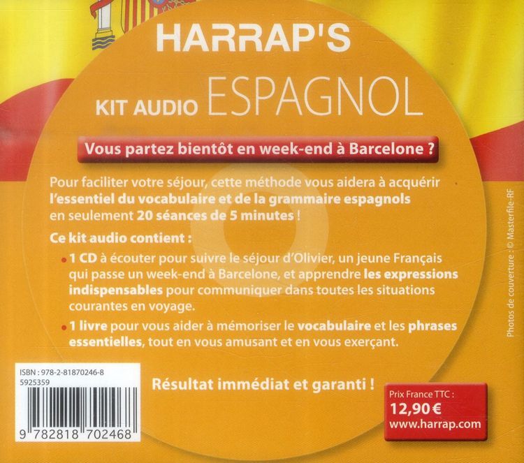 Produktbild: Espagnol : d&eacute;butez l'espagnol en 20 s&eacute;ances de 5 mn + 1 CD audio