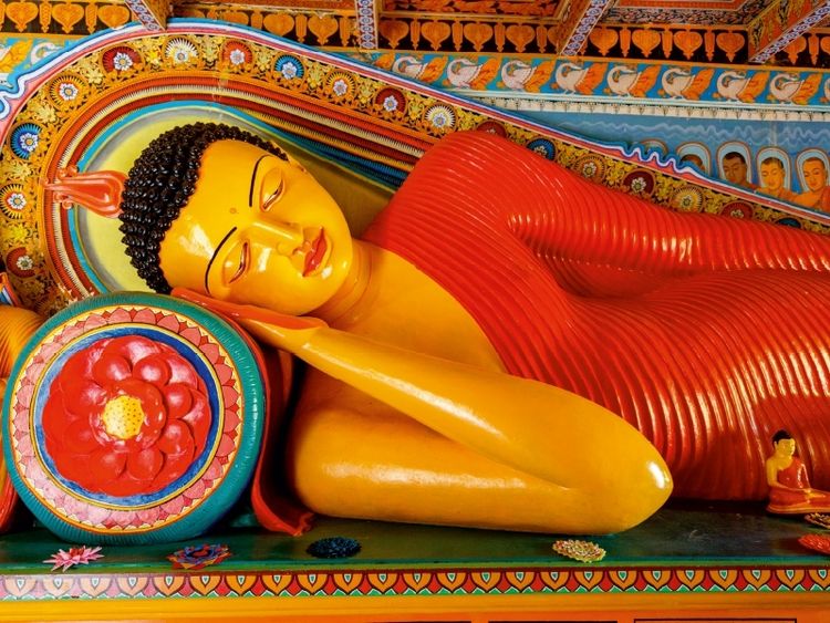 Produktbild: CALVENDO Puzzle Schlafender Buddha, Isurumuni Viharaya, Anuradhapura | 1000 Teile Lege-Gr&ouml;&szlig;e 64x48cm Foto-Puzzle f&uuml;r gl&uuml;ckliche Stunden