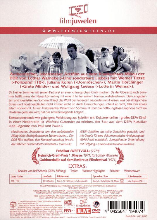 Produktbild: Dr. med. Sommer II (DEFA Filmjuwelen)