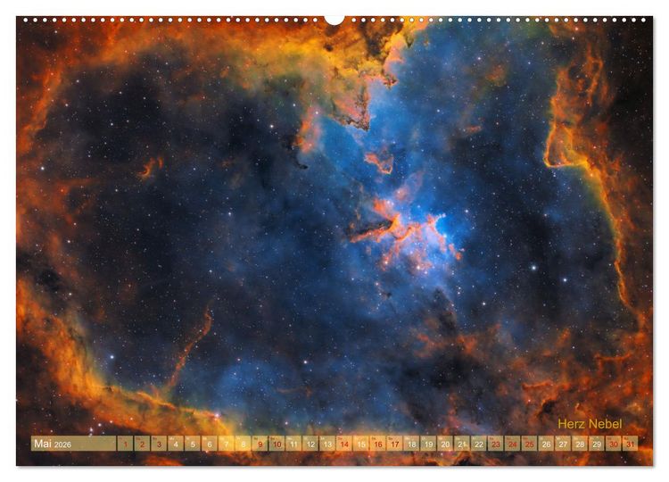 Produktbild: Deep Sky Kalender (hochwertiger Premium Wandkalender 2026 DIN A2 quer), Kunstdruck in Hochglanz