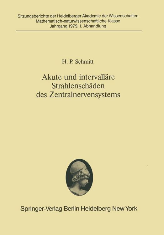 Produktbild: Akute und intervall&auml;re Strahlensch&auml;den des Zentralnervensystems