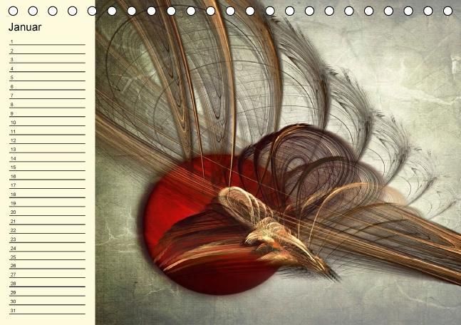 Produktbild: Fraktale Kunst 2/Geburtstagskalender (Tischkalender immerw&auml;hrend DIN A5 quer)