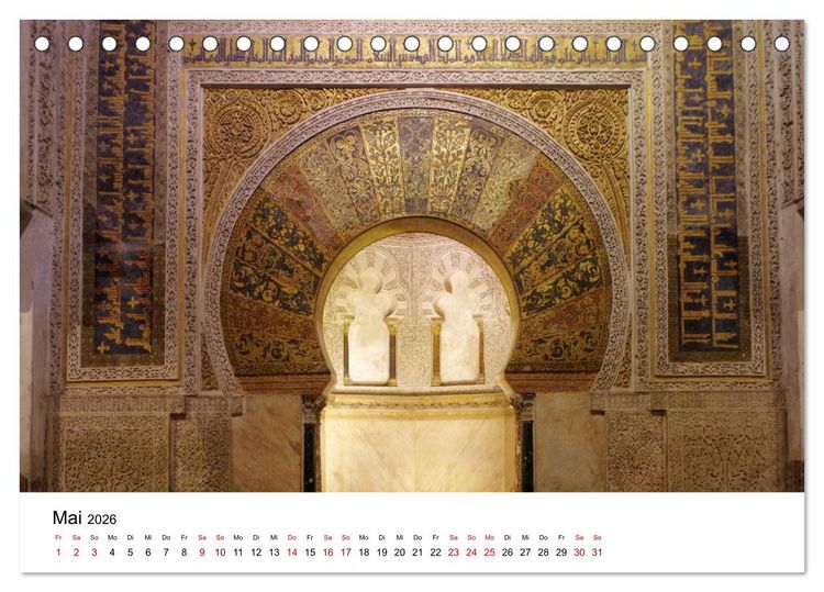 Produktbild: C&oacute;rdoba -Temperamentvolles Andalusien (Tischkalender 2026 DIN A5 quer), CALVENDO Monatskalender