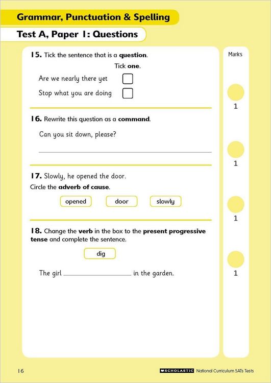 Produktbild: Grammar, Punctuation and Spelling Test - Year 3