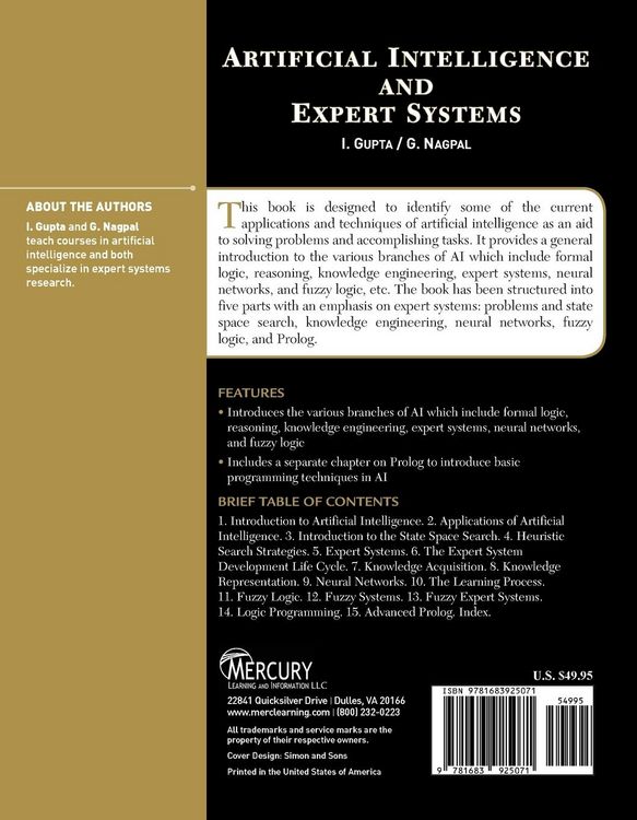 Produktbild: Artificial Intelligence and Expert Systems