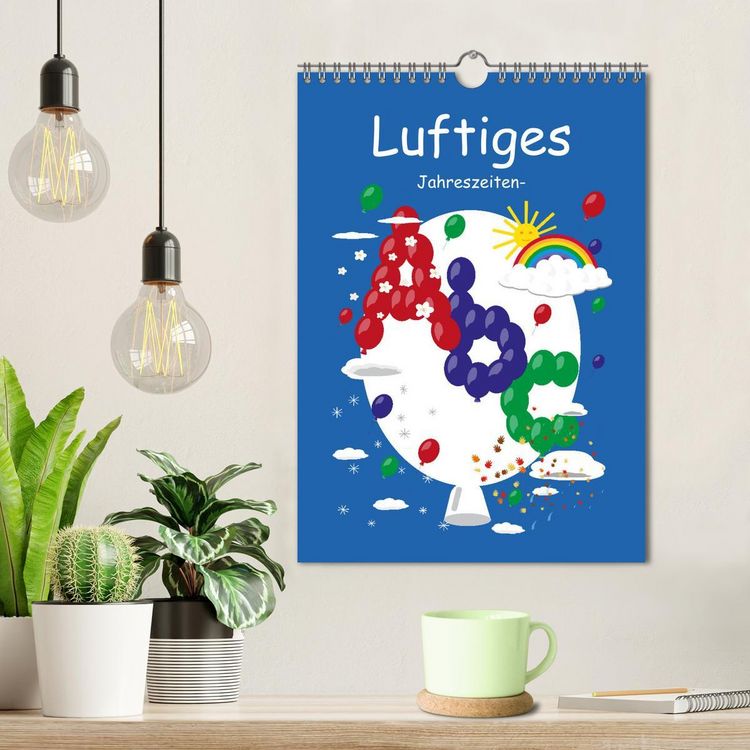 Produktbild: Luftiges Jahreszeiten-Abc (Wandkalender 2026 DIN A4 hoch), CALVENDO Monatskalender
