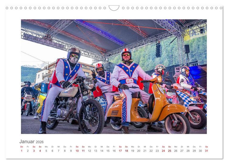 Produktbild: Faszination Zweirad - Impressionen vom &Ouml;tztaler Moped Marathon (Wandkalender 2026 DIN A3 quer), CALVENDO Monatskalender