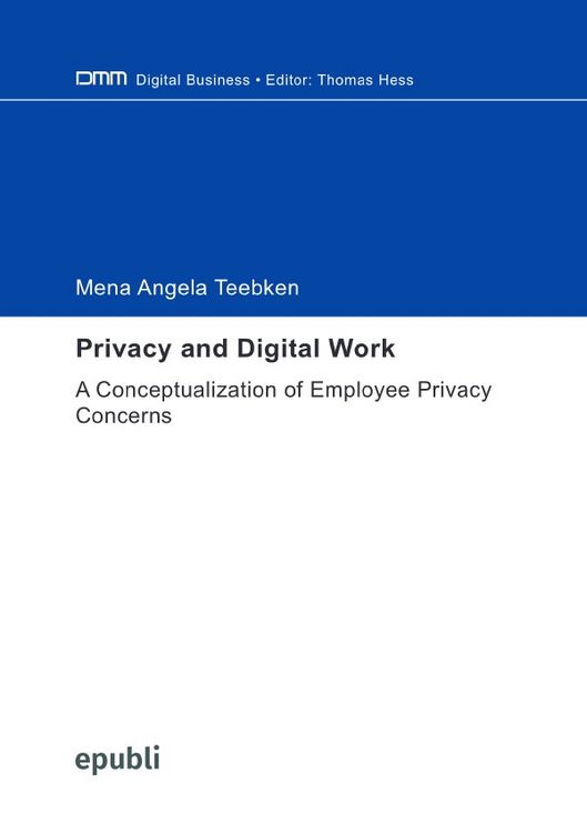 Produktbild: Privacy and Digital Work