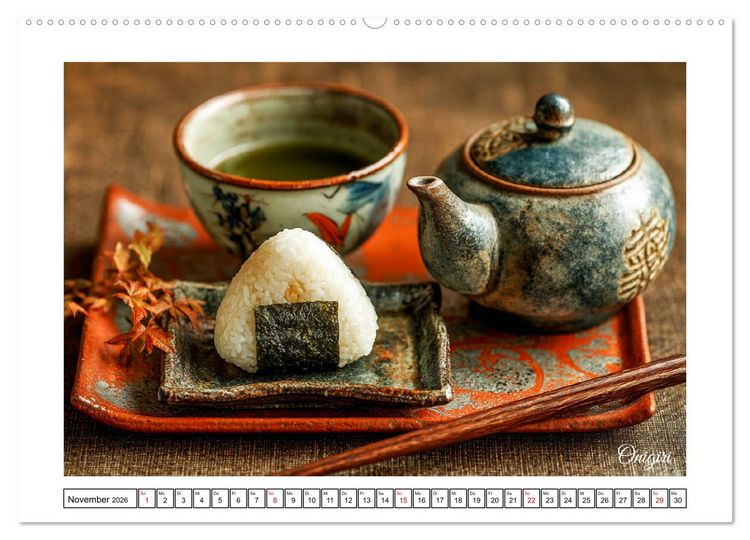 Produktbild: Genussmomente. Streifzug durch die japanische K&uuml;che (Wandkalender 2026 DIN A2 quer), CALVENDO Monatskalender