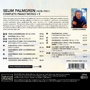 Produktbild: Palmgren: S&auml;mtliche Klavierwerke Vol. 9