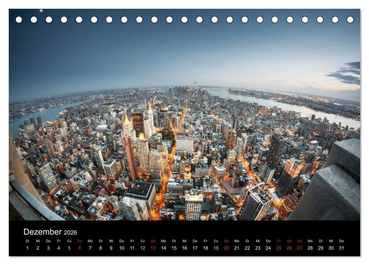 Produktbild: Perspektiven einer Weltstadt - New York (Tischkalender 2026 DIN A5 quer), CALVENDO Monatskalender