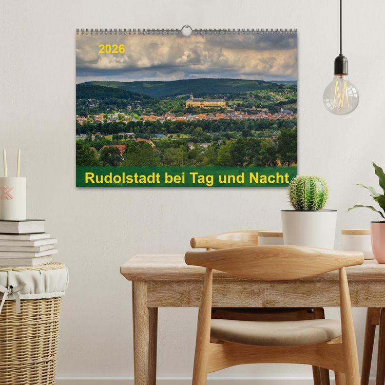 Produktbild: Rudolstadt bei Tag und Nacht (Wandkalender 2026 DIN A3 quer), CALVENDO Monatskalender
