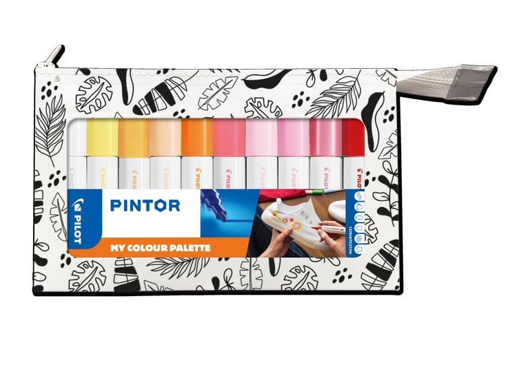 Produktbild: PILOT Kreativmarker PINTOR 4.5 (M) My Color Palette - Warm Colors 10er Set