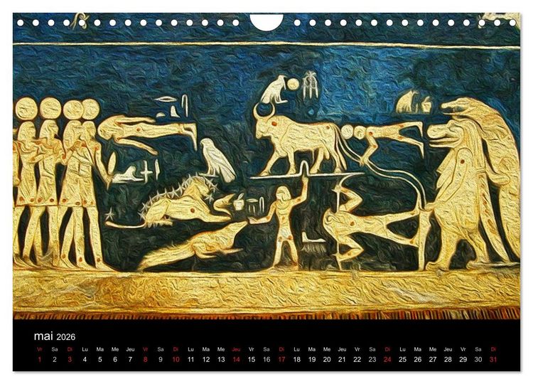 Produktbild: L'&Eacute;GYPTE EN COULEURS (Calendrier mural 2026 DIN A4 vertical), CALVENDO calendrier mensuel