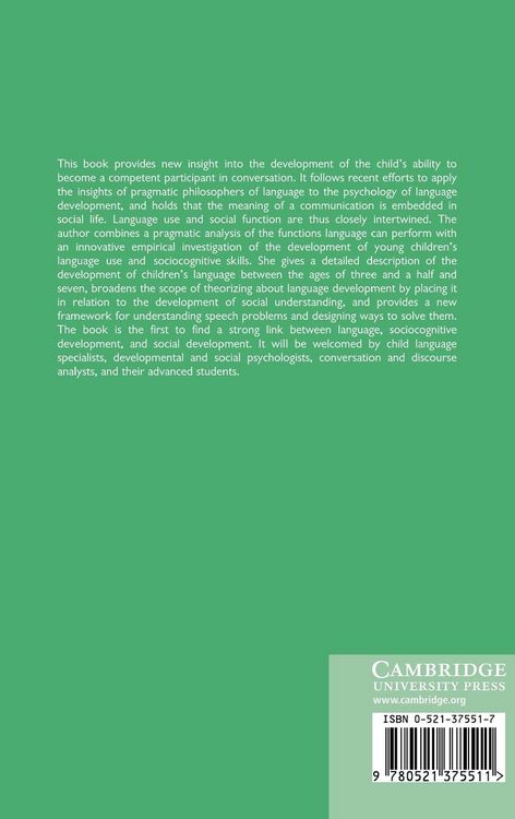 Produktbild: Conversational Competence and Social Development