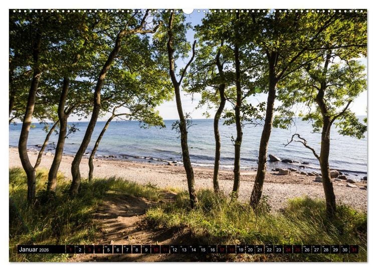 Produktbild: Insel Fehmarn - Impressionen eines Sommertages an der Ostsee (Wandkalender 2026 DIN A2 quer), CALVENDO Monatskalender