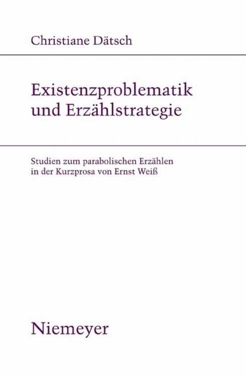 Produktbild: Existenzproblematik und Erz&auml;hlstrategie