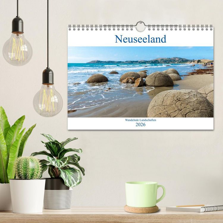Produktbild: Neuseeland - Wandelnde Landschaften (Wandkalender 2026 DIN A4 quer), CALVENDO Monatskalender