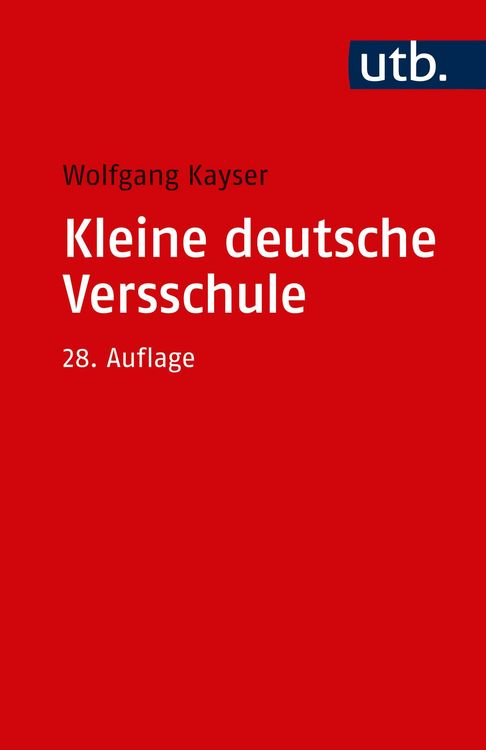 Produktbild: Kleine deutsche Versschule