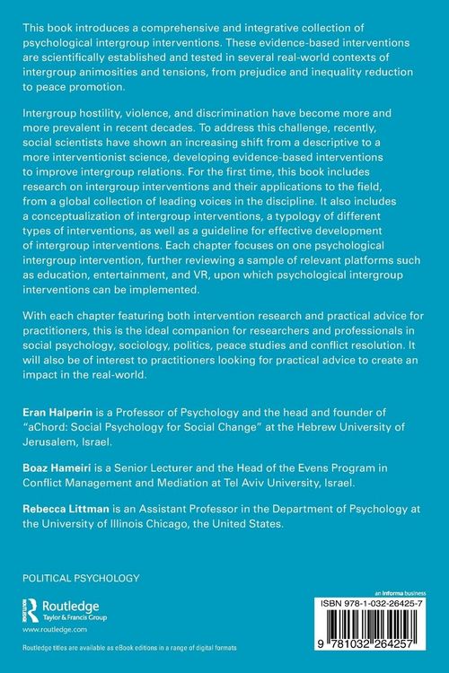 Produktbild: Psychological Intergroup Interventions