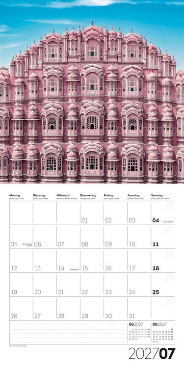 Produktbild: Die Farbe Pink Kalender 2027 - 30x30 - Art12