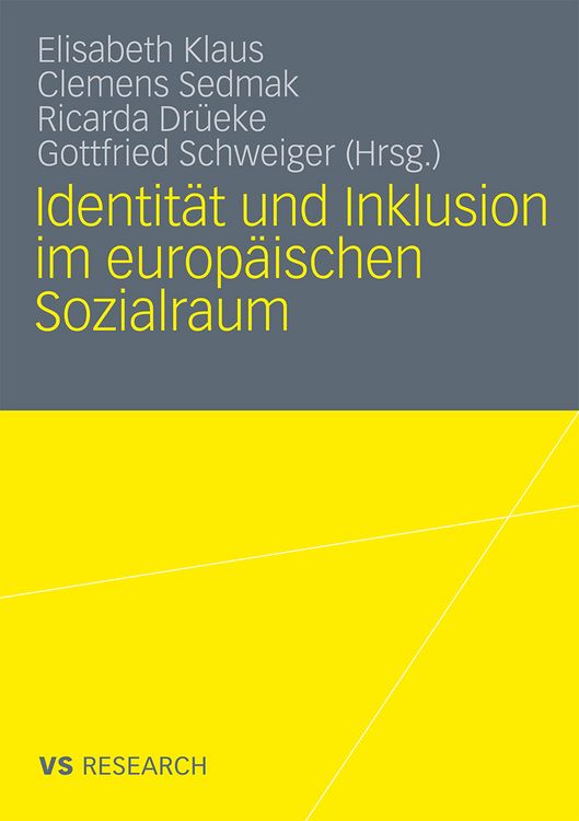 Produktbild: Identit&auml;t und Inklusion im europ&auml;ischen Sozialraum