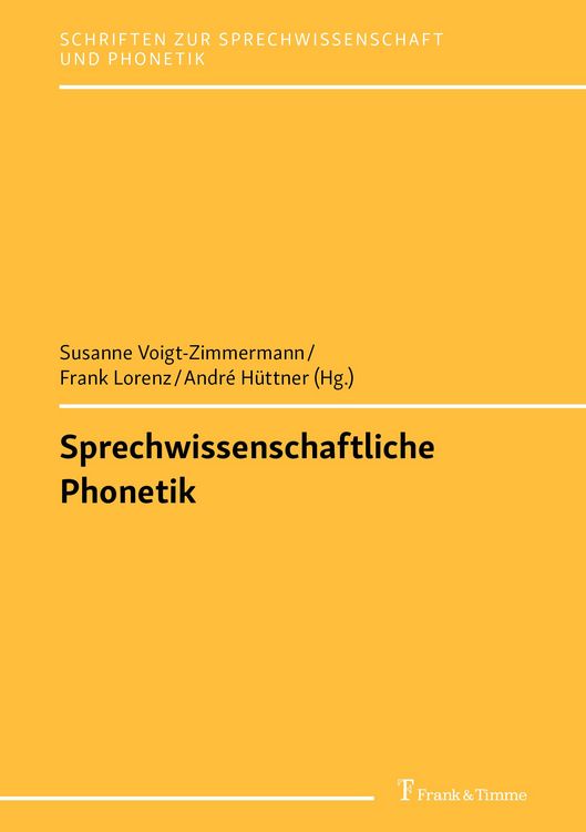 Produktbild: Sprechwissenschaftliche Phonetik