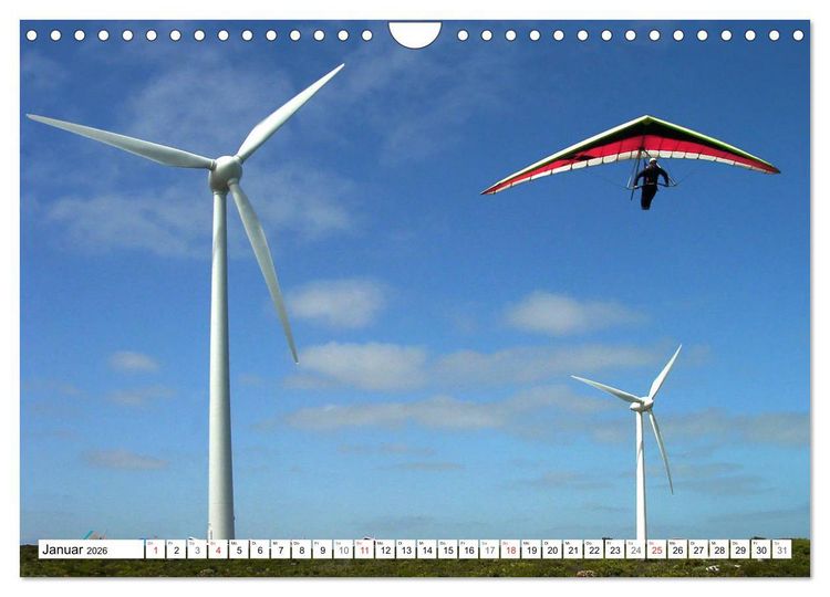 Produktbild: Drachenfliegen - Die Welt aus neuer Perspektive erleben (Wandkalender 2026 DIN A4 quer), CALVENDO Monatskalender