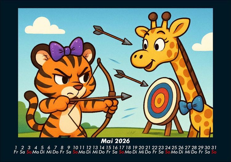 Produktbild: Tina & Nala bei den Olympischen Spielen 2026 Fotokalender DIN A5
