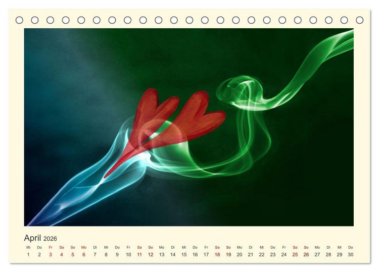 Produktbild: Das sch&ouml;nste Jahr, das Jahr der LIEBE (Tischkalender 2026 DIN A5 quer), CALVENDO Monatskalender