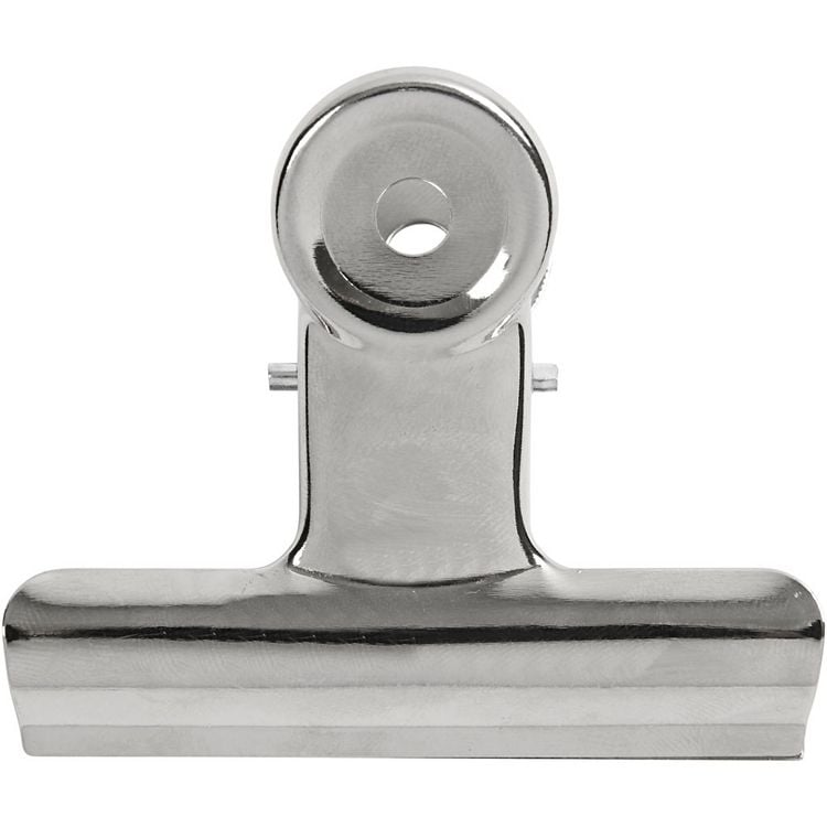 Produktbild: Creativ Company Bulldog-Klammer, B 7,5 cm, Silber, 6 Stk