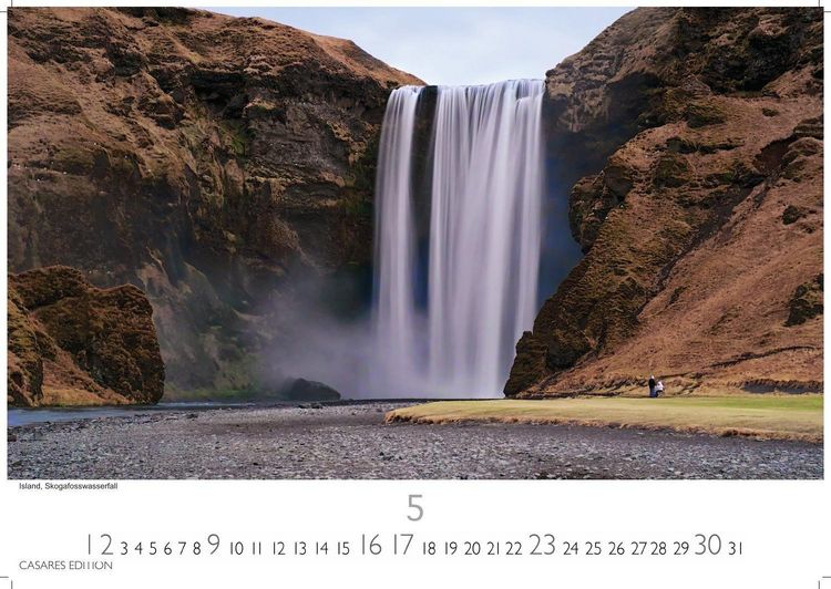 Produktbild: Wasserf&auml;lle Kalender 2027 &ndash; Wandkalender | Fotokalender Naturkalender 35x50cm Gro&szlig;format - Inspirierende Wasserfall-Fotografien f&uuml;r das ganze Jahr.