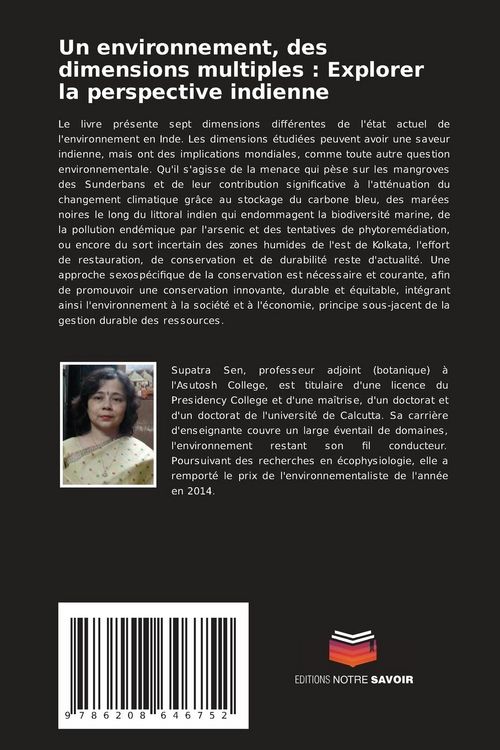 Produktbild: Un environnement, des dimensions multiples : Explorer la perspective indienne