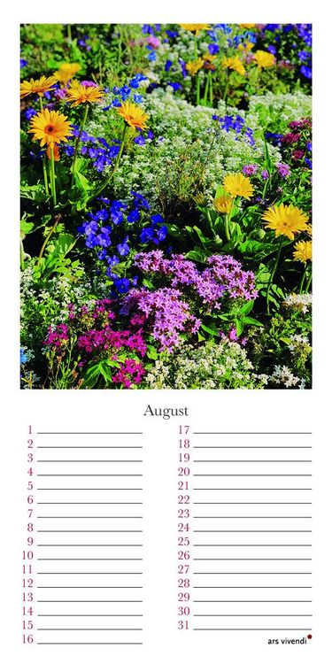 Produktbild: Geburtstagskalender Garten