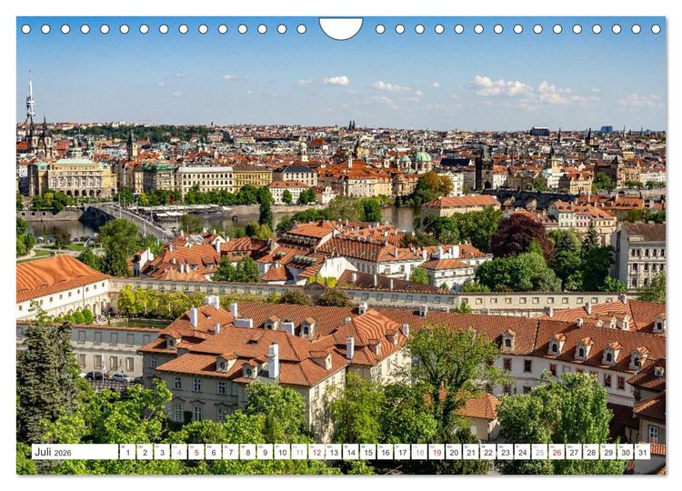 Produktbild: Tschechische Republik - Prag (Wandkalender 2026 DIN A4 quer), CALVENDO Monatskalender