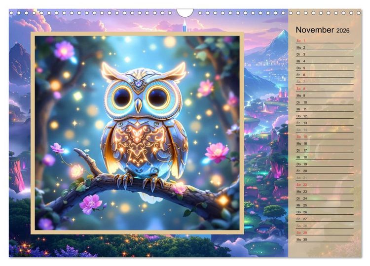Produktbild: Zauberreich der Roboterwesen (Wandkalender 2026 DIN A3 quer), CALVENDO Monatskalender
