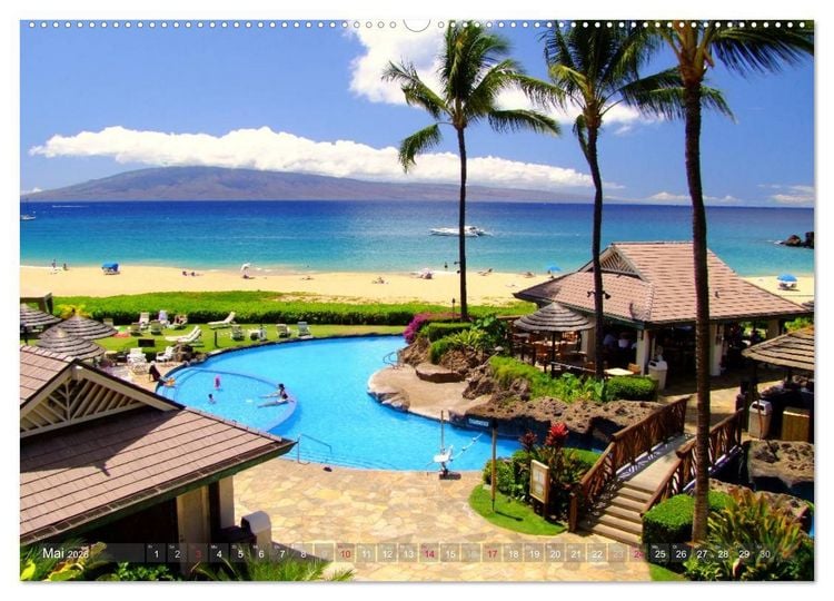 Produktbild: Hawaii und seine Aloha - Inseln (Wandkalender 2026 DIN A2 quer), CALVENDO Monatskalender