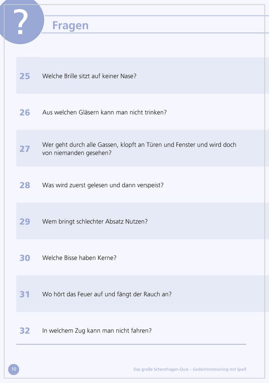 Produktbild: Das gro&szlig;e Scherzfragen-Quiz f&uuml;r Senioren
