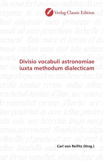 Produktbild: Divisio vocabuli astronomiae iuxta methodum dialecticam