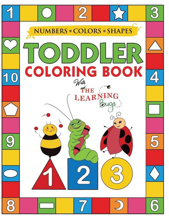 Produktbild: My Numbers, Colors and Shapes Toddler Coloring Book with The Learning Bugs
