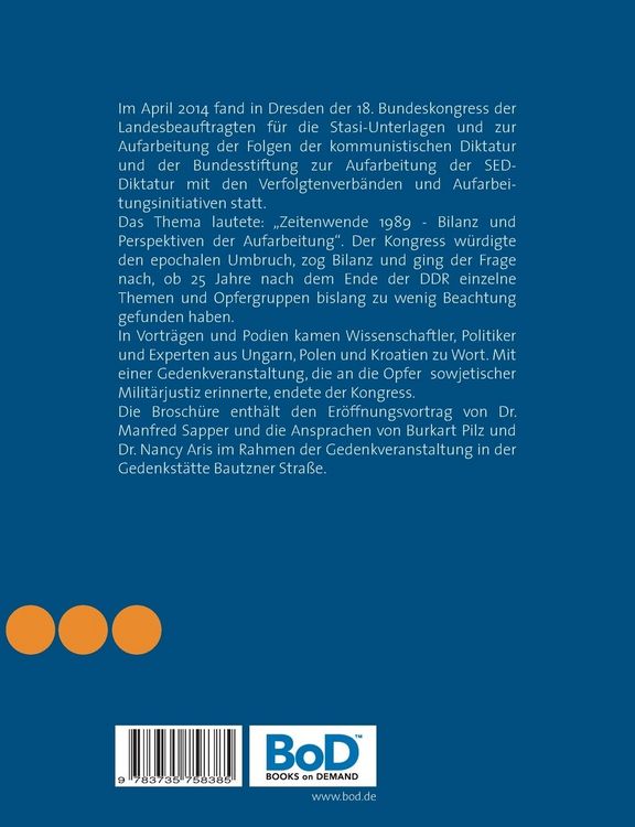 Produktbild: Zeitenwende 1989 - Bilanz und Perspektiven der Aufarbeitung
