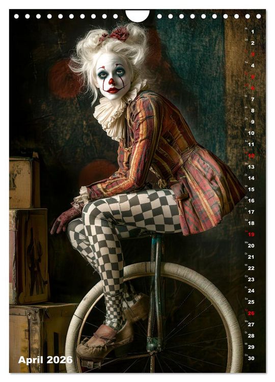 Produktbild: Clowngeschichten - Eine besondere Welt (Wandkalender 2026 DIN A4 hoch), CALVENDO Monatskalender