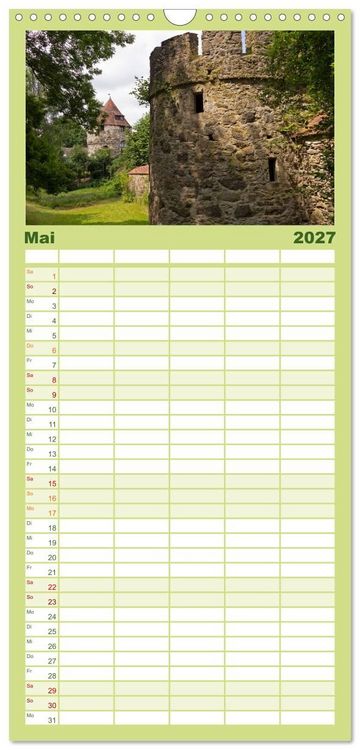 Produktbild: Familienplaner 2027 - Passau - Dreifl&uuml;ssestadt an Donau, Inn und Ilz mit 5 Spalten (Wandkalender, 21 x 45 cm) CALVENDO
