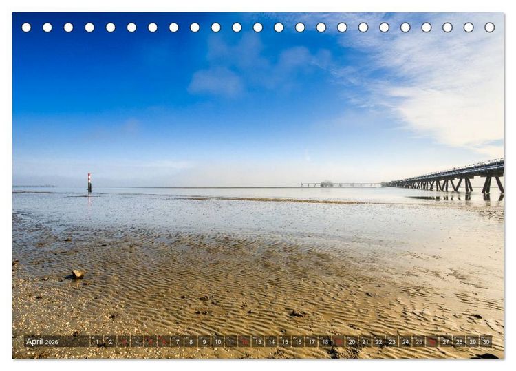 Produktbild: Wilhelmshaven - Impressionen aus der Hafenstadt (Tischkalender 2026 DIN A5 quer), CALVENDO Monatskalender