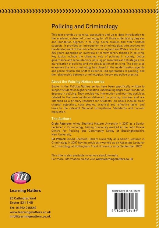 Produktbild: Policing and Criminology